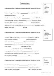 Connectives 2 Linking Words Complex Sentences Worksheets Conjunctions Worksheet