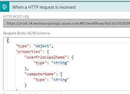 Format Of Json Payload In Azure Logic App Http Request Trigger Stack Overflow