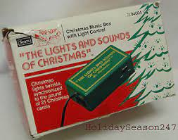 Usa stock dc12v flex led strip neon rope lights for valentine home signs decor. Vintage Mr Christmas Lights Sounds Electric Music Box Tree Blinking Controller Ebay