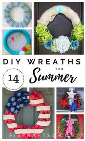 See more ideas about wreaths, summer door wreaths, summer wreath. Diy Summer Wreath Ideas By Fiberartsy Com
