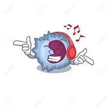 What's the best theme song for a cartoon? Listening Music Monocyte Cell Mascot Cartoon Character Design Vector Illustration Royalty Free Cliparts Vectors And Stock Illustration Image 138258596