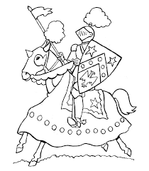 Knights Coloriage Chevalier Livre De Couleur Coloriage Chateau