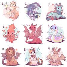Cute Mythical Creatures Pt 3 Stickers or Prints - Etsy