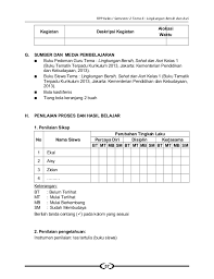 6 Rpp Sd Kelas 1 Semester 2 Lingkungan Bersih Sehat Dan Asri