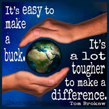 Thomas john brokaw is a retired american network television journalist and author. Make A Difference Quote From Tom Brokaw D2d