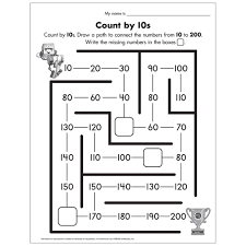 Count By 10s Worksheet Free Printable In 2020 Worksheets Free Free Teaching Printables Teaching Printables