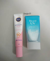 Entah mengapa aku nggak cocok lagi dan sampe bikin breakout.kemungkinan karena kulitku berubah dari kombinasi ke kering. Sunscreen Terbaik Nivea Sun Protect White Spf 50 Vs Biore Uv Spf 50 Sunja Id