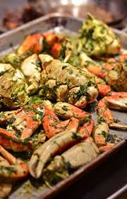 Roasted Dungeness Crab Crab Dungeness Roasted Seafoodcrab Deniz Urunleri Tarifleri Yengec Tarifleri Yemek Tarifleri