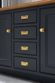 (18) — write a review. Black Kitchen Cabinets With Gold Knobs Novocom Top