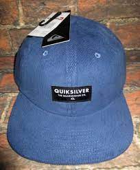 Mens Quiksilver Blue Corduroy Snapback Adjustable Cap One Size Fashion Clothing Shoes Accessories Mensaccessories Hats Adjustable Cap Quiksilver Corduroy