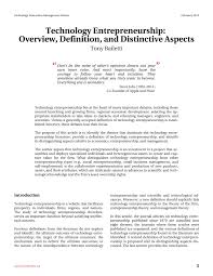 Articles the.gov means it's official.federal government websites often end in.gov or.mil. Pdf Technology Entrepreneurship Overview Definition And Distinctive Aspects