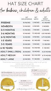 Crochet Hat Size Chart Oombawka Design Crochet