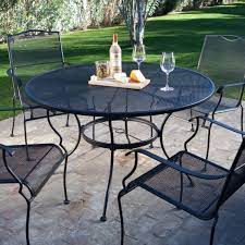 Oakmont outdoor furniture patio conversation set loveseat, 2 chairs, coffee table with cushion, lawn front porch garden, metal chair set wrought iron look (peacock blue). Get A Quality Wrought Iron Patio Set Decorifusta