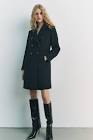 DOUBLE BREASTED WOOL BLEND COAT Zara