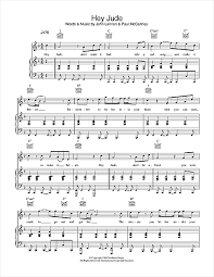 The Beatles Hey Jude Sheet Music Notes Chords Download Pop Notes Piano Vocal Guitar Pdf Print 33482
