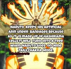 That S Why Naruto Keeps His Right Arm Bandaged Naruto Naruto Facts Naruto Shipuden