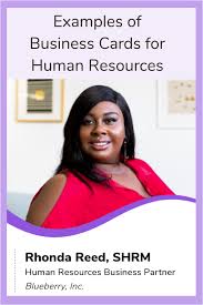 Examples Of Business Cards For Human Resources Examples Of Business Cards Digital Business Card Marketing Jobs