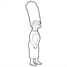 Desenho de marge simpson para impress�o e colorir. Desenhos Dos Simpsons Para Colorir E Imprimir Desenhos Para Colorir E Imprimir
