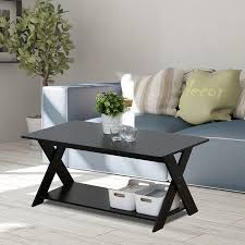 Furinno Modern Simplistic Criss Crossed Coffee Table Espresso Walmart Com Coffee Table Center Table Decor Coffee Table Rectangle