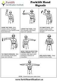 Forklift Hand Signals Forklift Forkliftcertification