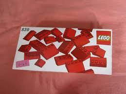 VINTAGE 1980 LEGO SET 839 RED SLOPPED ROOF SET COMPLETE BRICKS GREAT  CONDITION | eBay