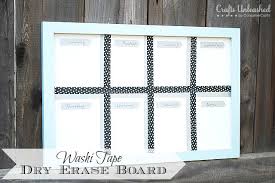 Washi Tape Diy Dry Erase Board Diy Dry Erase Board Diy Calendar Dry Erase Dry Erase Board