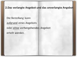 Unverlangtes angebot in anderen sprachen: Einheit 4 Bestellung Begriff Und Muster Ppt Video Online Herunterladen