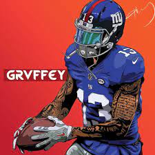 O Dell Art Print By Grvffey X Small Nfl Football Art Nfl Football Pictures Nfl Football Wallpaper