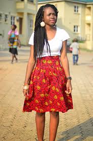 Black And White African Print Skirt Red And Yellow Black And White Printed Skirt Outfit Red Skirt Outfits Skirt Outfits