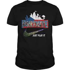 Fortnite Battle Royale Czech Republic Flag Nike Just Play It Shirt Czech Republic Flag Science Shirts Shirts