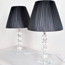 Black, bedside table lamps : 2x Modern Bedside Table Lamps Black Shades Buy Table Desk Lamps 61069