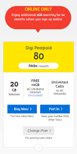 Free 15gb internet bonus 365 (500mb/day)! Digi Postpaid Upgraded Get 10gb Data Unlimited Calls For Just Rm50 Zing Gadget