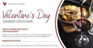 Maybe you would like to learn more about one of these? Valentine S Day Dinner Gift Voucher Template Postermywall