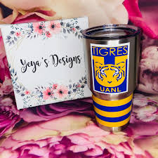 Escudo de tigres uanl a partir del torneo apertura 2012. Yeya S Designs Tigres Uanl Stainless Steel Tumbler Facebook