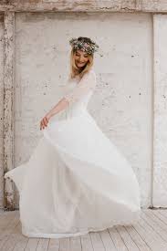 Hochzeit schöne brautkleider kleider hochzeit brautkleid standesamt kleider brautkleid braut boho hochzeit heiraten. Boho Brautkleid Lang Peonia A Linie Mit Etsy