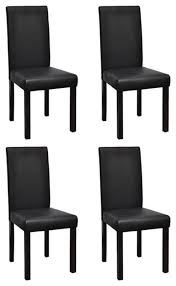 We did not find results for: Set Of 4 Black Dining Side Chairs Elegant Artificial Leather Kitchen Furniture Contemporary Dining Chairs By Vida Xl International B V Houzz