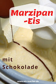 Marzipan Eis Mit Schokostucken In 2020 Marzipan Eis Eis Selber Machen