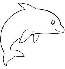 Fish Coloring Pages For Kids Preschool And Kindergarten Dolphin Coloring Pages Fish Drawing For Kids Easy Animal Drawings