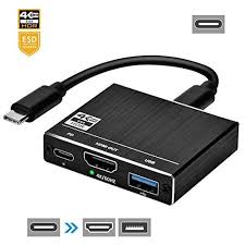 Wbpine Usb C Hub Hdmi 3 In 1 Multiport Adapter With 4k 60hz Hdmi Port 1 Usb 3 0 Ports And Usb C 5gbps Port For Mac Pro And Other Type C Devices Usb Hdmi