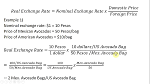 How To Calculate The Real Exchange Rate Youtube