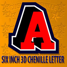 About 10% of these are patches. 3d Six Inch Chenille Letter Patch From Customchenillepatches Com
