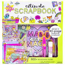 Horizon Group Just My Style Ultimate Scrapbook Kit Diy Gift For Kids Includes 800 Accessories Ages 6 Walmart Com In 2021 Diy Gifts For Kids Scrapbook Kits Colorful Scrapbook