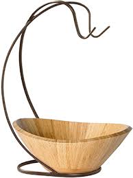 Check spelling or type a new query. Amazon Com Seville Classics Bamboo Fruit Bowl With Banana Hook Steel Wire Tree Storage Basket 13 L X 11 W Espresso Brown Home Kitchen