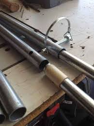 The answer is power awning support poles. Fabricating Tent X2f Awning Poles From Emt Conduit A How To Expedition Portal Auvent Caravanes Airstream Camping Remodelage