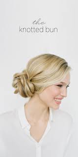 Another easy wedding guest hairstyle is a braid crown. Diy Knotted Bun Wedding Hairstyle Wedding Hair Updo Ideas