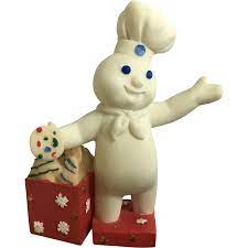 I Love The Adorable Pillsbury Doughboy He Is So Precious And Literally Sweet This Wonderful Figurine Is In Great C Christmas Calendar Christmas Box Christmas