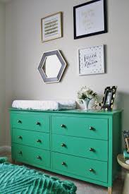 Kate Spade Inspired Emerald Nursery Project Nursery Green Dresser Green Furniture Bedroom Green