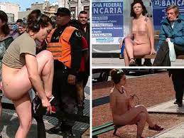 Women strip naked and shock passers-by in eye-catching protest against  objectification - Daily Star