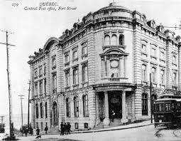 Ville De Quebec Tramways Bureau De Poste 1908 1909 Trois Rivieres Quebec City Canadian Heritage