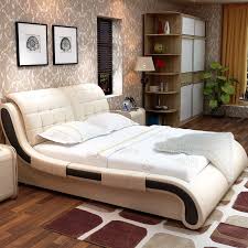 Palm Pearl Leather Bed Bedroom Furniture Design Bed Design Modern Modern Bedroom Furniture